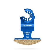 Полотно CARBIDE ВК8 Р40 70 x 2.6 мм с твердосплавной крошкой: керамика, кирпич, пенобетон ЗУБР StarQuick 15581-70-2.6