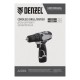 Дрель-шуруповерт аккумуляторная CDQ-12, Li-Ion, 12 В Denzel (26106)
