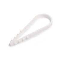 Дюбель-хомут ДХ 19–25 (бел) (100шт) (Fortisflex) (57551)