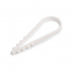 Дюбель-хомут ДХ 19–25 (бел) (100шт) (Fortisflex) (57551)