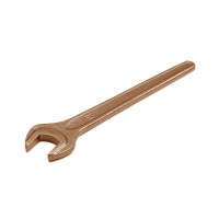 Ключ гаечный рожковый односторонний 19 мм длинная ручка омеднение HORTZ