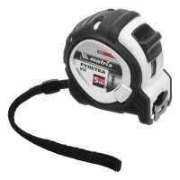 Рулетка Neon,5 м x 25 мм,обрезиненный корпус,3 фиксации,Pro Matrix