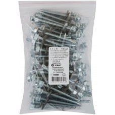 Шурупы кровельные оцинк. некрашеные, со сверлом М6,3 х 70 100шт. Фасовка (23130-0)