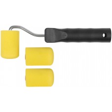 Валик поролоновый желтый с ручкой 