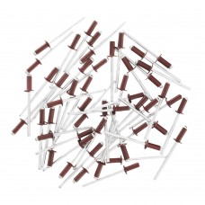 Заклепки 3.2 х 8 мм RAL 3005, красное вино, 50 шт Matrix (40678)