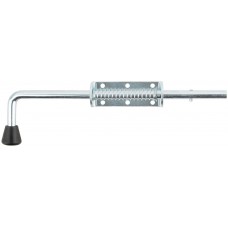 Засов пружинный накладной, круглый ригель, 250 мм (66697)