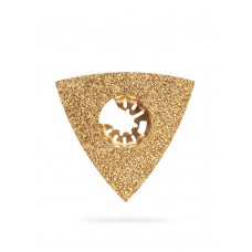 Полотно треугольное зачистное CARBIDE ВК8 Р40 80 мм с твердосплавной крошкой: клей, краска, раствор, кирпич, пенобетон ЗУБР StarQuick 15583-P40