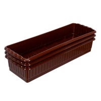 Поддон для рассады 470х166х82 мм, пластиковый, 3 шт, под 12 горшочков 250 мл. Palisad (643443)