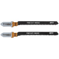 Полотна по дереву, HCS, фрезерованные, волнистые зубья, 75/50/2 мм (Т119ВО), 2 шт. (40885)