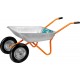 Садовая тачка двухколесная 65 л 100 кг пневматические колеса СИБИН СТ-21 39909_z01