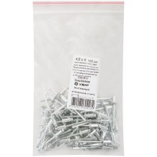 Заклепки вытяжные комбинированные, алюминий-сталь 4,0 х 8 100шт Фасовка (23638-0)