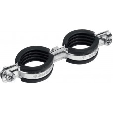 Хомут трубный двойной 1, цинк, 8 шт ЗУБР 37890-32-37