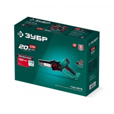 ЗУБР 20 В, 150 мм шина, без АКБ (LMS), мини-пила цепная аккумуляторная (ПЦБ-2015)