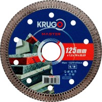 Диск алмазный ультратонкий, Х-тип KRUGO MASTER 125х1,2х22,2х10 mm 81021250229