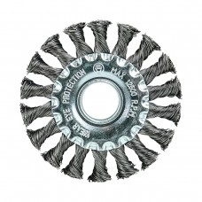 Кордщётка дисковая (витая оцинкованная сталь 0.5 мм, диаметр 100 мм, посадка 22.23 мм) BERGER BG1736