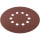Круги шлифовальные с отверстиями (липучка), алюминий-оксидные, 225 мм, 5 шт. Р 180 (39898)