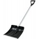 Лопата для уборки снега SnowКРИСТАЛЛ пластиковая, алюминиевый черенок 365х380x1330 мм (68102)