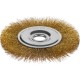 Щетка дисковая для УШМ 150 мм, витая стальная латунированная проволока 0.3 мм MIRAX 35141-150