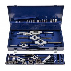 Набор резьбонарезного инструмента 15S HSS, 44 пр., M3-M4-M5-M6-M8-M10-M12 (ZA-10731)