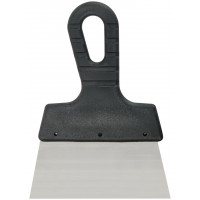 Шпатель, лезвие нержавеющая сталь, пластиковая ручка 150 мм (06565М)