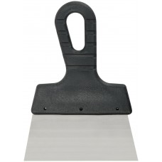 Шпатель, лезвие нержавеющая сталь, пластиковая ручка 150 мм (06565М)