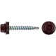 Шурупы кровельные со сверлом 4.8 х 32, темно-борд. RAL-3005 (фасовка 250шт) (23561-4)