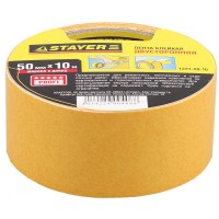 Лента клейкая двухсторонняя 50 мм, 10 м, на полипропиленовой основе STAYER 1221-50-10
