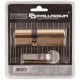 Цилиндровый механизм PALLADIUM асимметричный, 90 мм, ключ-ключ, латунь (67246)
