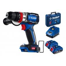 Дрель-шуруповерт ударная бесщеточная 20 В 70 Н·м 2 АКБ LMS 2 А·ч кейс Профессионал ЗУБР DBS-70-22