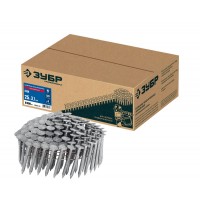 Гвозди кровельные барабанные CRN 25 x 3.1 мм, оцинкованные, 9000 шт ЗУБР 305385-25