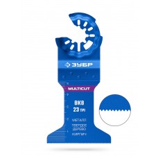 Полотно универсальное MULTICUT ВК8 23TPI, 52 x 50 мм, с твердосплавными зубьями: металл, твёрдое дерево, кирпич ЗУБР StarQuick 15576-52-50