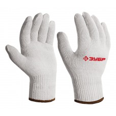 Перчатки х/б ОПТИМА, L-XL, без покрытия, 10 класс ЗУБР 11445-XL