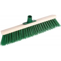 Щетка уличная EURO 40 см, буковая колодка с пластиковым резьбовым держат. для черенка d 22 мм, щетина 60мм, 5-рядная, без черенка GRINDA 39250-400