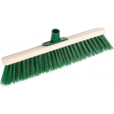 Щетка уличная EURO 40 см, буковая колодка с пластиковым резьбовым держат. для черенка d 22 мм, щетина 60мм, 5-рядная, без черенка GRINDA 39250-400
