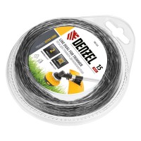 Леска для триммера, двухкомпонентная квадрат 2 мм, 15 м Extra cord Denzel (96124)