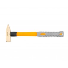 Молоток слесарный 0.2 квадратный боек сплав AlCu искробезопасный с фиберглассовой рукояткой HORTZ