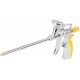 Пистолет для монтажной пены, алюминиевый корпус, прорезиненная ручка (14283)