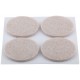 Подкладки для мебели самоклеющиеся круглые 34 мм, 4 шт., войлок (67511)