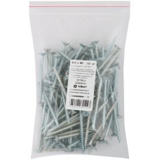 Шурупы оцинкованные, универсальные 6 х 60 100 шт Фасовка (20760-0)