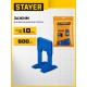 STAYER СВП TileFix, 1,0 мм, 500 шт, система выравнивания плитки ?ворота? (33845-500)