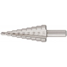 Сверло ступенчатое HSS ( Р6М5 ) по металлу, 9 ступеней, 4-20 мм