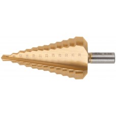 Сверло ступенчатое HSS по металлу, 12 ступеней 6-9-13-16-19-21-23-26-29-32-35-38 мм