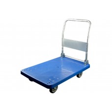 Тележка платформенная пластиковая 250 кг TOR PH250P (800х500) со складной ручкой (резина 125 мм) (1042364)