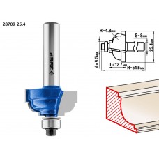 Фреза кромочная калевочная №7 25.4?13 мм радиус 4.8 мм ЗУБР Профессионал 28709-25.4