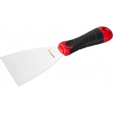 Шпатель нержавеющий 80 мм, профилированное полотно, двухкомпонентная ручка ЗУБР 10072-08