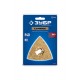 Полотно треугольное зачистное CARBIDE ВК8 Р40 80 мм с твердосплавной крошкой: клей, краска, раствор, кирпич, пенобетон ЗУБР StarQuick 15583-P40