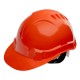 Каска защитная из ударопрочной пластмассы, оранжевая Сибртех (89113)
