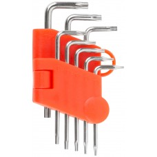 Ключи TORX CrV 8 шт. Т5-Т20, в пластиковом держателе (64001)