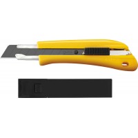 Нож с выдвижным лезвием 18 мм, с авто фиксатором OLFA OL-BN-AL/BB/10BB