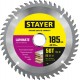 Диск пильный по ламинату Laminate STAYER 185x30/20 мм 56Т аккуратный рез 3684-185-30-56_z01  